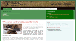 Desktop Screenshot of bramblewoodkennels.com